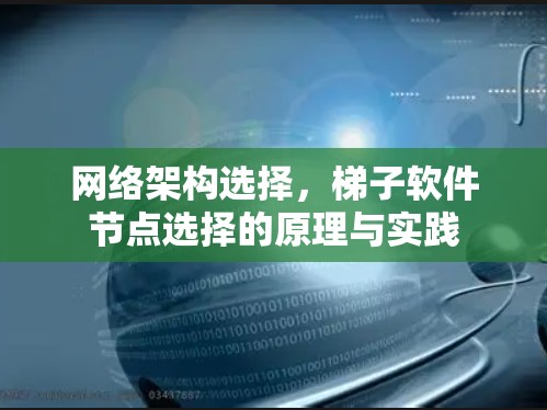 网络架构选择,梯子软件节点选择的原理与实践 网络架构选择,梯子软件节点选择的原理与实践