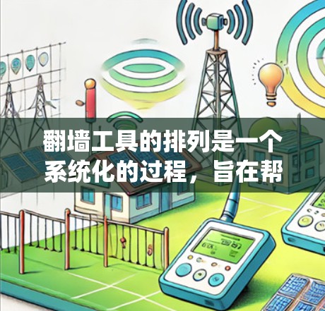 翻墙工具的排列是一个系统化的过程,旨在帮助用户快速找到适合他们需求的翻墙工具。以下是一个详细的排列方法,确保用户能够轻松找到所需工具 翻墙工具的排列是一个系统化的过程,旨在帮助用户快速找到适合他们需求的翻墙工具。以下是一个详细的排列方法,确保用户能够轻松找到所需工具