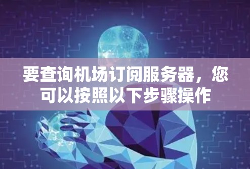 要查询机场订阅服务器，您可以按照以下步骤操作