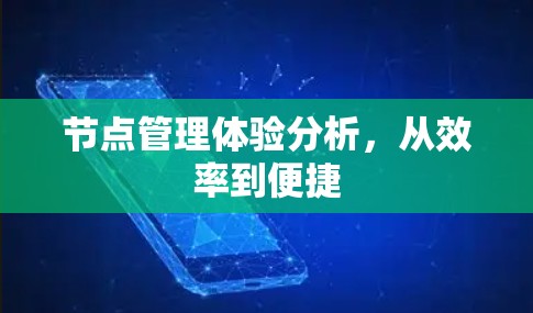 节点管理体验分析，从效率到便捷