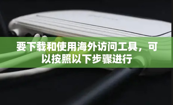 要下载和使用海外访问工具，可以按照以下步骤进行