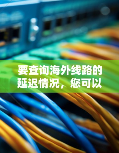 要查询海外线路的延迟情况，您可以按照以下步骤操作