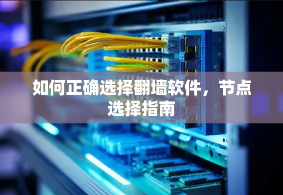 如何正确选择翻墙软件，节点选择指南