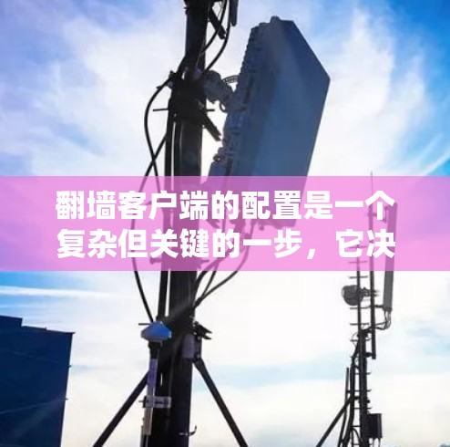 翻墙客户端的配置是一个复杂但关键的一步,它决定了用户在网络环境中的安全性和流畅性。以下是一个优化方案,涵盖配置的主要方面,帮助您提升客户端的性能和安全性 翻墙客户端的配置是一个复杂但关键的一步,它决定了用户在网络环境中的安全性和流畅性。以下是一个优化方案,涵盖配置的主要方面,帮助您提升客户端的性能和安全性