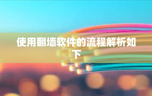 使用翻墙软件的流程解析如下