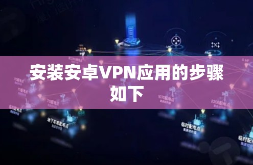 安装安卓VPN应用的步骤如下