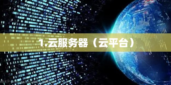 1.云服务器(云平台) 1.云服务器(云平台)