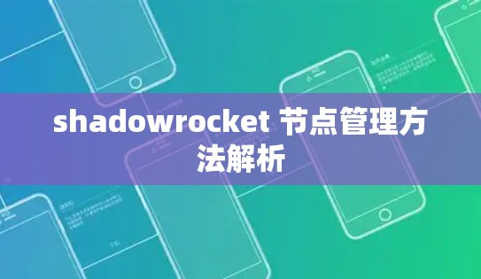 shadowrocket 节点管理方法解析 shadowrocket 节点管理方法解析