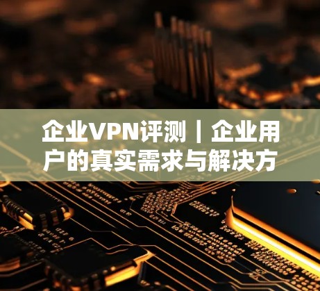企业VPN评测｜企业用户的真实需求与解决方案