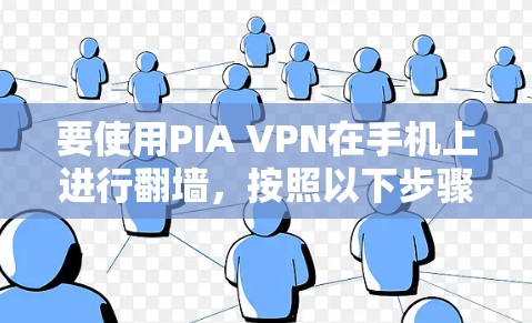 要使用PIA VPN在手机上进行翻墙，按照以下步骤操作