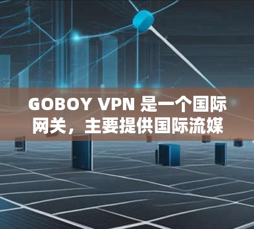 GOBOY VPN 是一个国际网关，主要提供国际流媒体、视频会议、电子商务等服务。它基于布隆迪纳特网络（BLN）协议，支持多种流量类型和平台