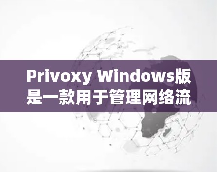 Privoxy Windows版是一款用于管理网络流量的代理软件，支持通过网络连接代理网络流量，帮助用户管理测试网络环境、进行流量监控等操作。以下是一个详细的安装步骤指南