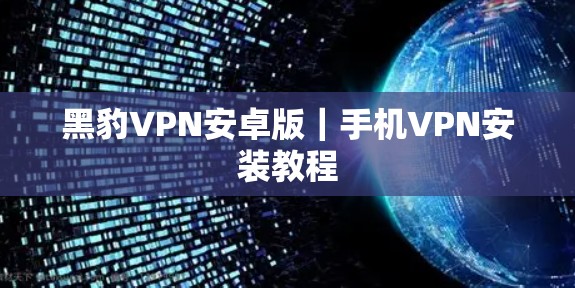 黑豹VPN安卓版｜手机VPN安装教程