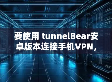 要使用 tunnelBear安卓版本连接手机VPN，您可以按照以下步骤进行操作