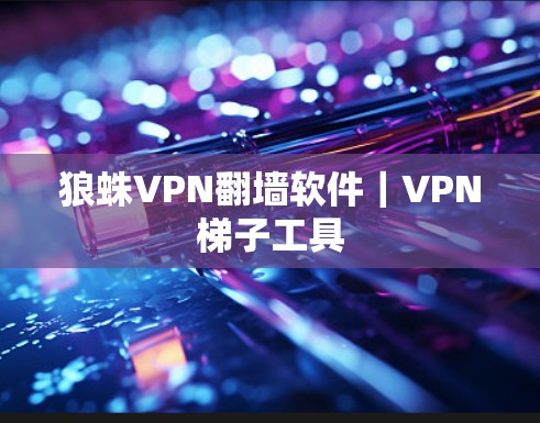 狼蛛VPN翻墙软件｜VPN梯子工具