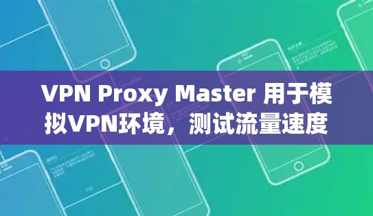 VPN Proxy Master 用于模拟VPN环境，测试流量速度和稳定性。以下是关于 Proxy Master 的一些关键信息和测试方法