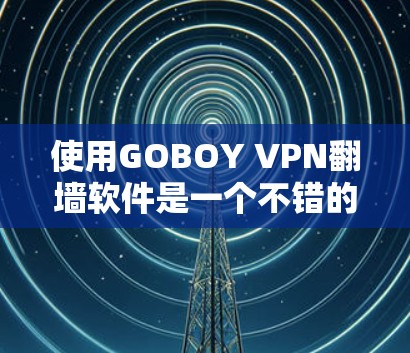 使用GOBOY VPN翻墙软件是一个不错的选择，但它需要一定的考虑和调整。以下是一些总结性的建议，帮助你更好地使用该软件