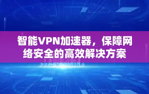 智能VPN加速器，保障网络安全的高效解决方案