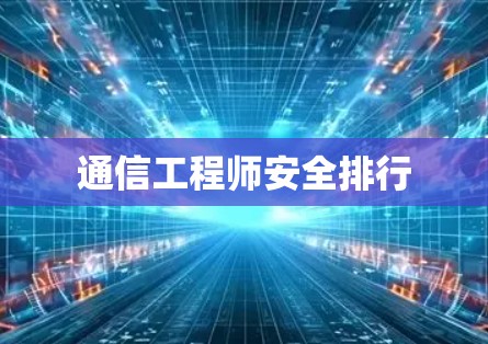 通信工程师安全排行