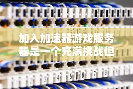加入加速器游戏服务器是一个充满挑战但非常有趣的项目,以下是一个有条理的步骤指南,帮助你顺利开始 加入加速器游戏服务器是一个充满挑战但非常有趣的项目,以下是一个有条理的步骤指南,帮助你顺利开始