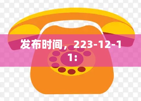 发布时间，223-12-1 1:
