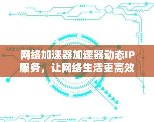 网络加速器加速器动态IP服务，让网络生活更高效