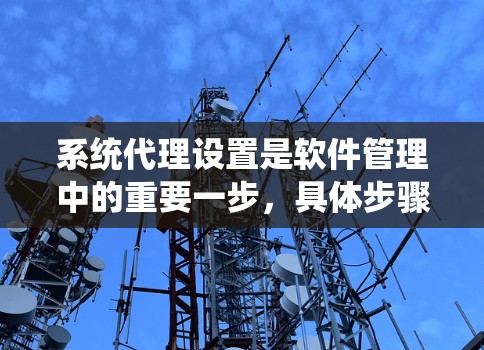 系统代理设置是软件管理中的重要一步,具体步骤如下 系统代理设置是软件管理中的重要一步,具体步骤如下