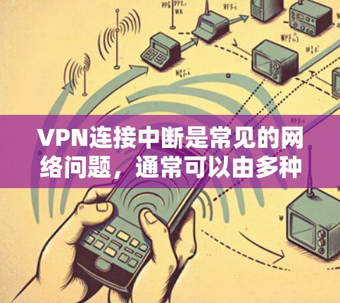 VPN连接中断是常见的网络问题，通常可以由多种原因导致。以下是一些可能的原因和解决方法