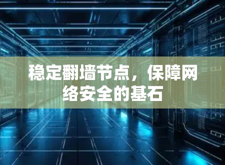 稳定翻墙节点,保障网络安全的基石 稳定翻墙节点,保障网络安全的基石
