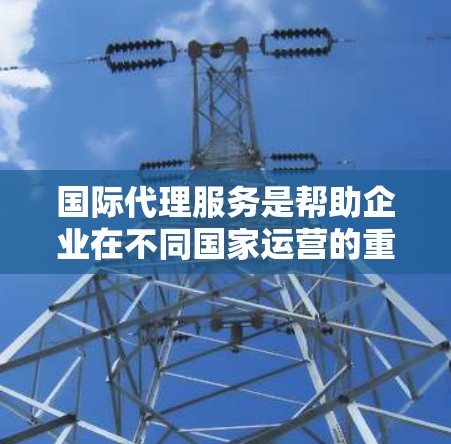 国际代理服务是帮助企业在不同国家运营的重要工具,涵盖了代理市场、法律、合同和费用等多个环节。以下是对国际代理服务的详细分析 国际代理服务是帮助企业在不同国家运营的重要工具,涵盖了代理市场、法律、合同和费用等多个环节。以下是对国际代理服务的详细分析
