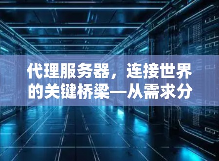 代理服务器，连接世界的关键桥梁—从需求分析到实际部署的代理服务器搭建