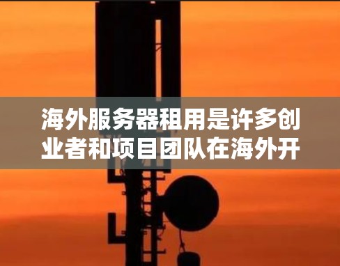 海外服务器租用是许多创业者和项目团队在海外开发和运营时需要考虑的一个问题。以下是一些关键点和建议,帮助您更好地理解和规划海外服务器租用 海外服务器租用是许多创业者和项目团队在海外开发和运营时需要考虑的一个问题。以下是一些关键点和建议,帮助您更好地理解和规划海外服务器租用